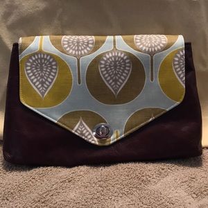 Red Staggerwing clutch/cross-body bag